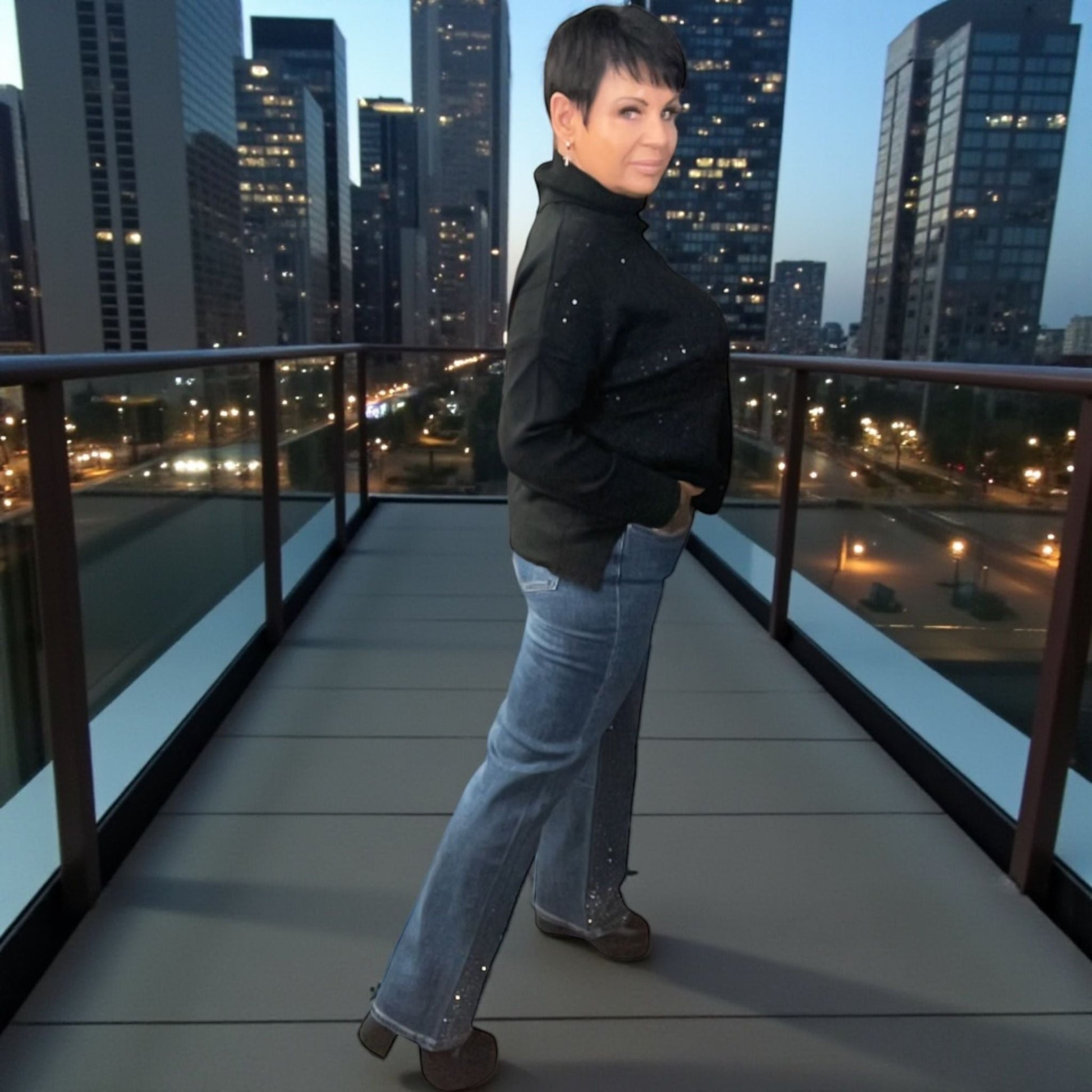 Jeans strass - L'autre mode