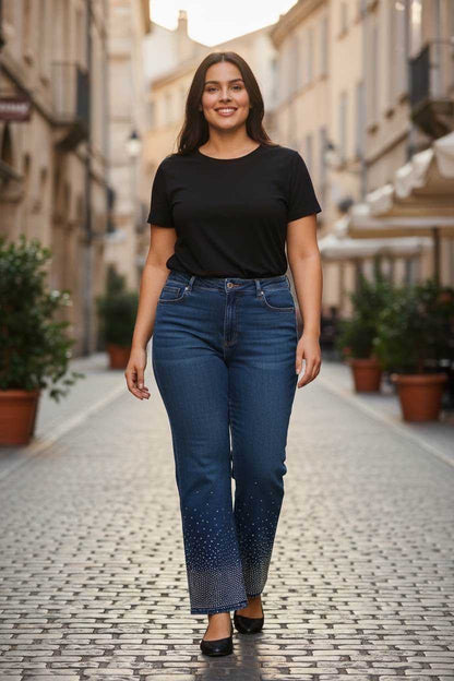 Jeans strass - L'autre mode