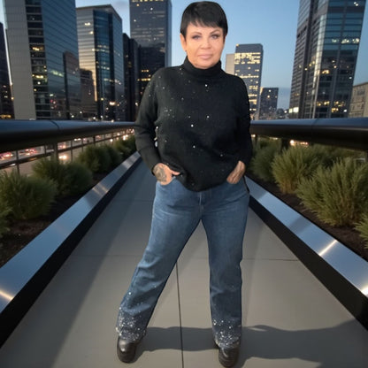 Jeans strass - L'autre mode