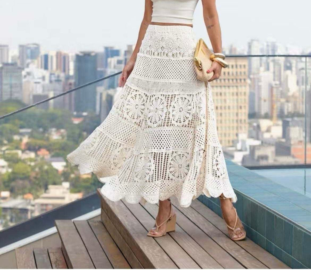 Jupe crochet grande taille - L'autre mode