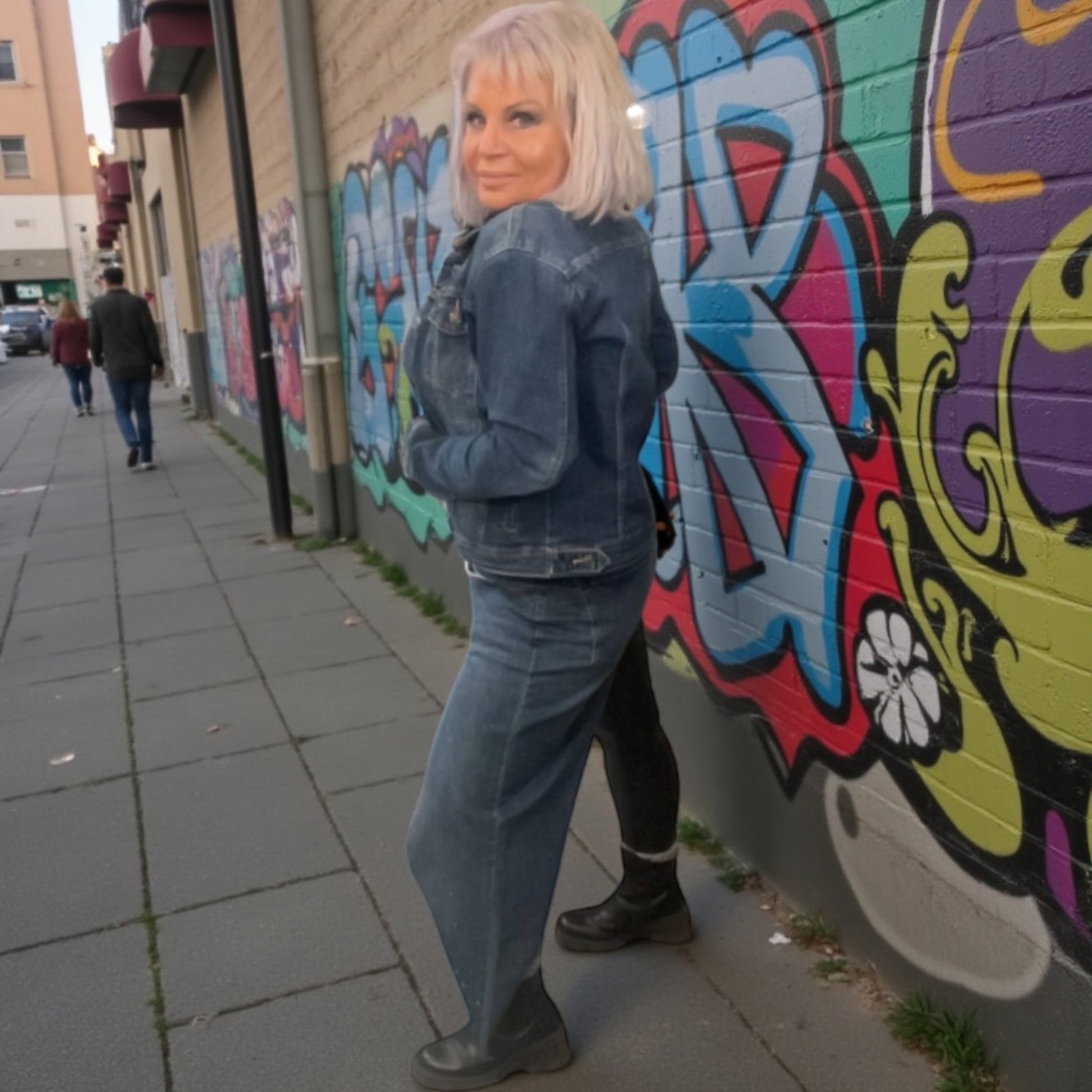 Jupe jeans asymetrique - L'autre mode