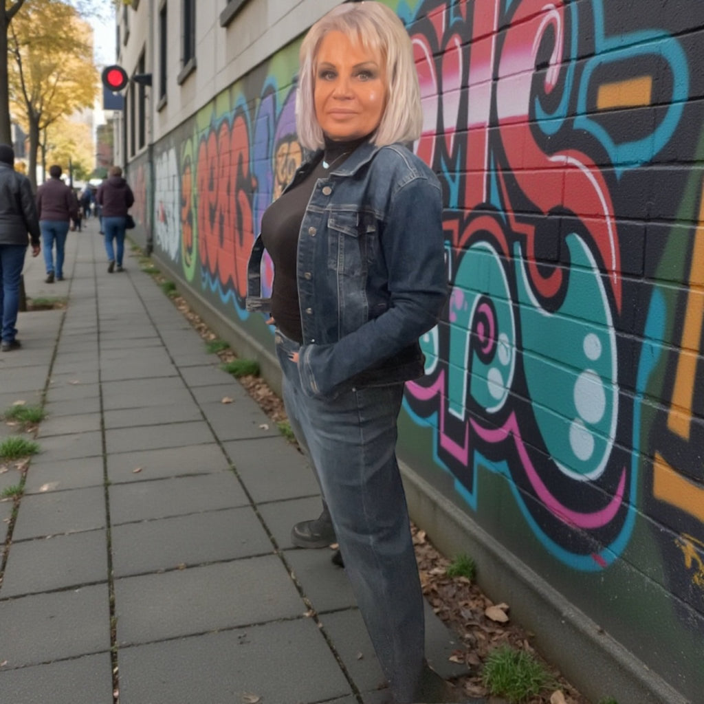 Jupe jeans asymetrique - L'autre mode