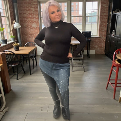 Jupe jeans asymetrique - L'autre mode