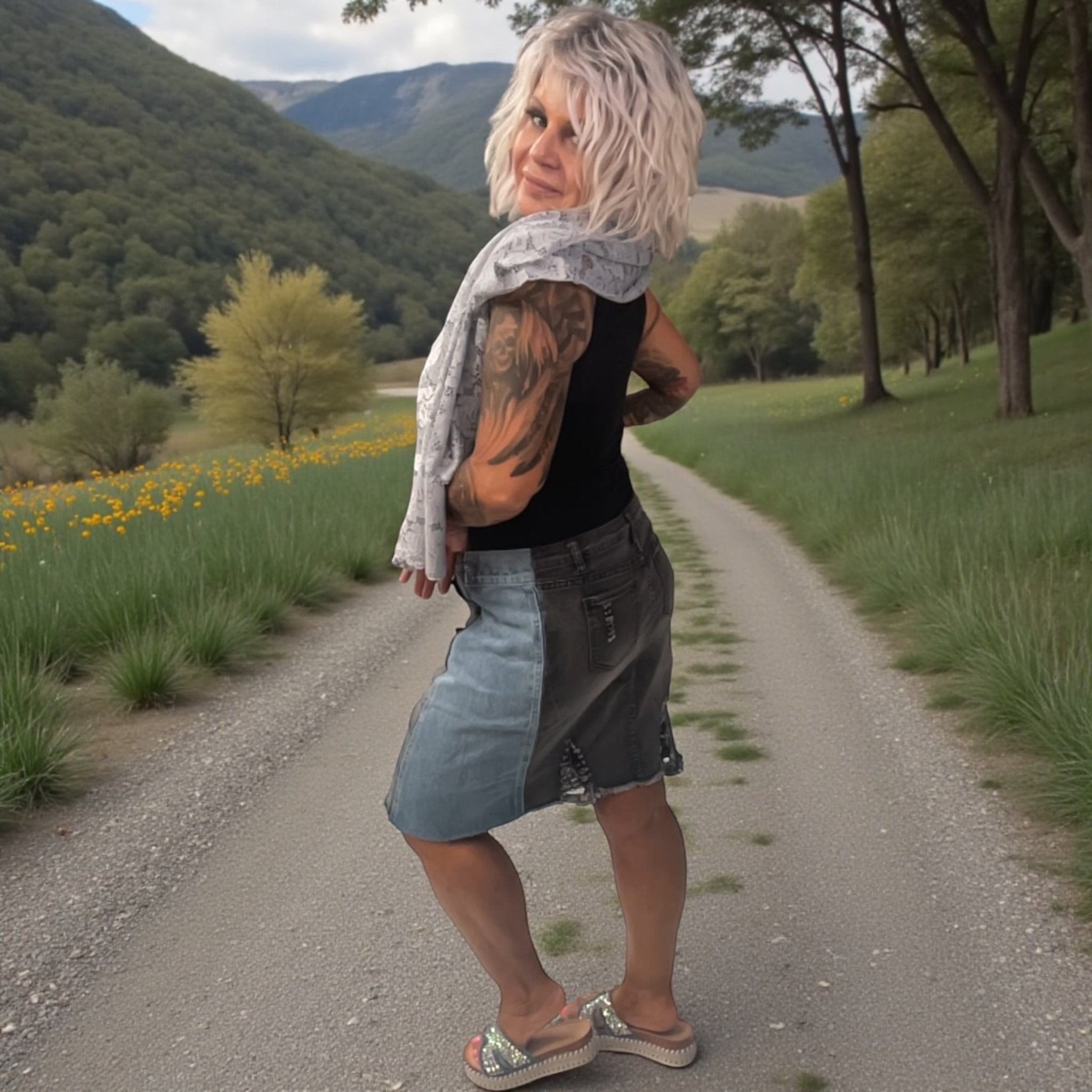 JUPE JEANS Warriors - L'autre mode