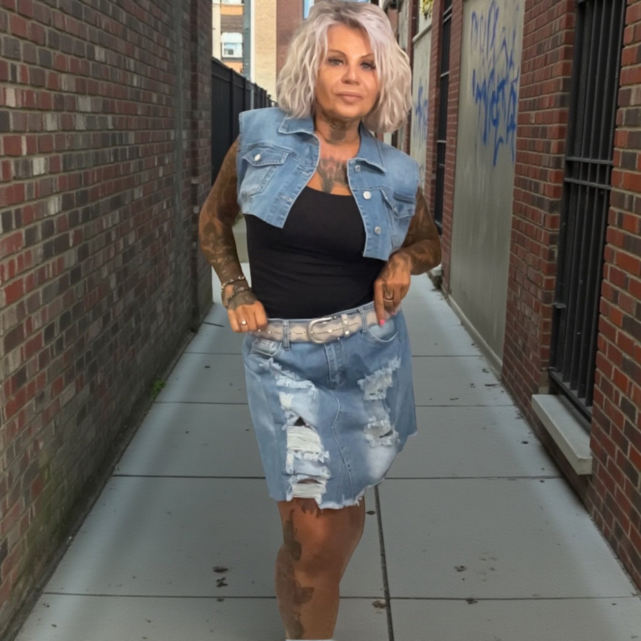 JUPE JEANS Warriors - L'autre mode