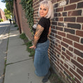 Jupe longue jeans - L'autre mode