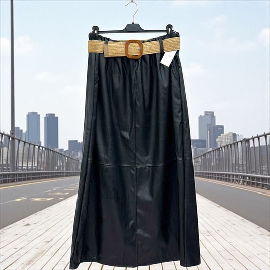 jupe longue simili - L'autre mode