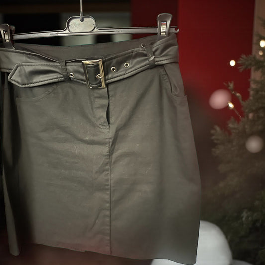 JUPE ONDINE DROITE CHIC POCHES - L'autre mode