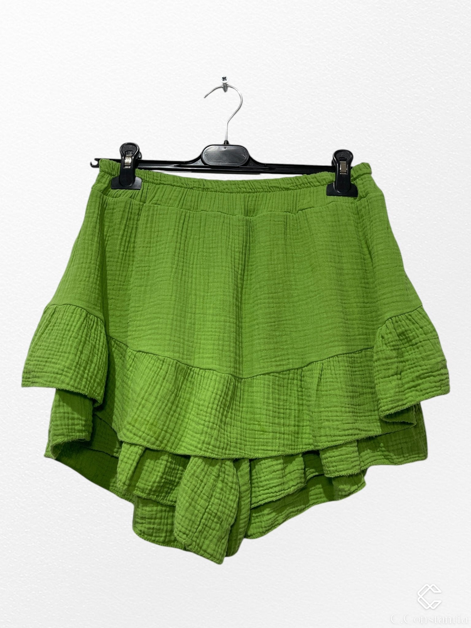 Jupe Short En Gaz De Coton - L'autre mode