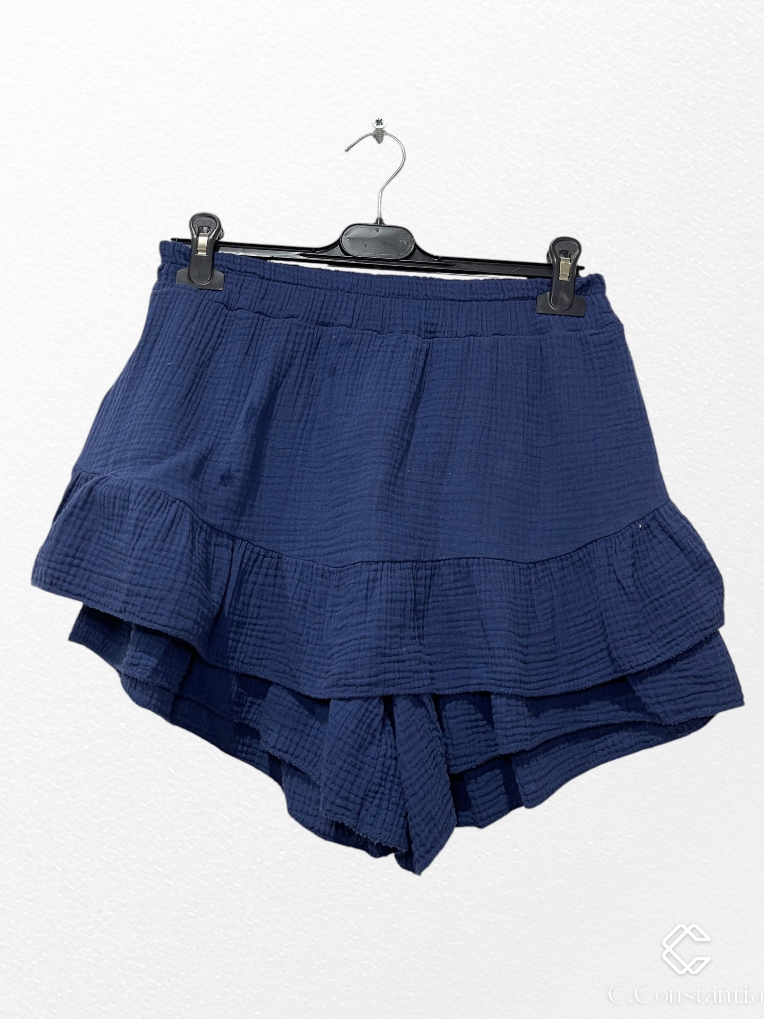 Jupe Short En Gaz De Coton - L'autre mode