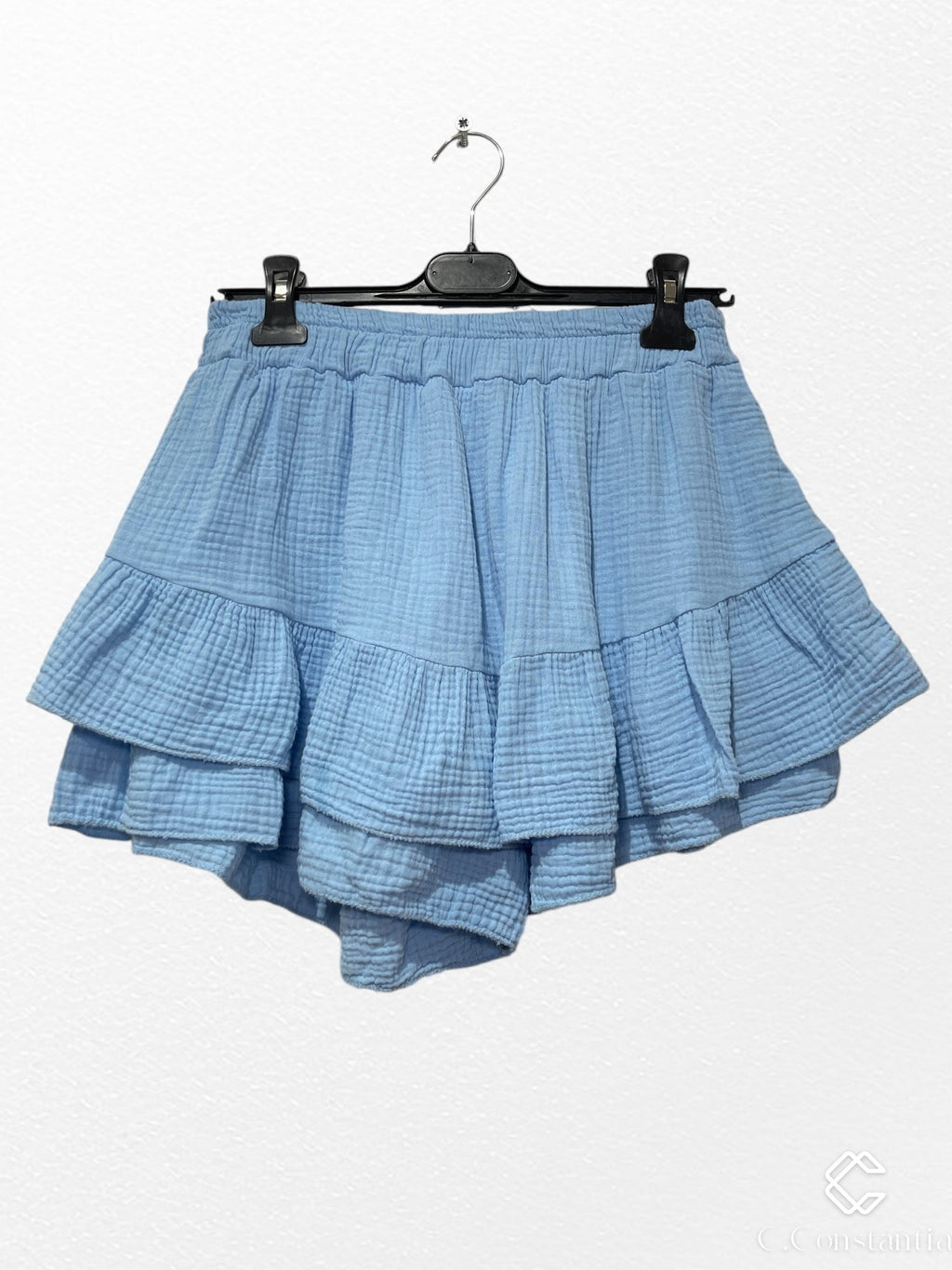 Jupe Short En Gaz De Coton - L'autre mode