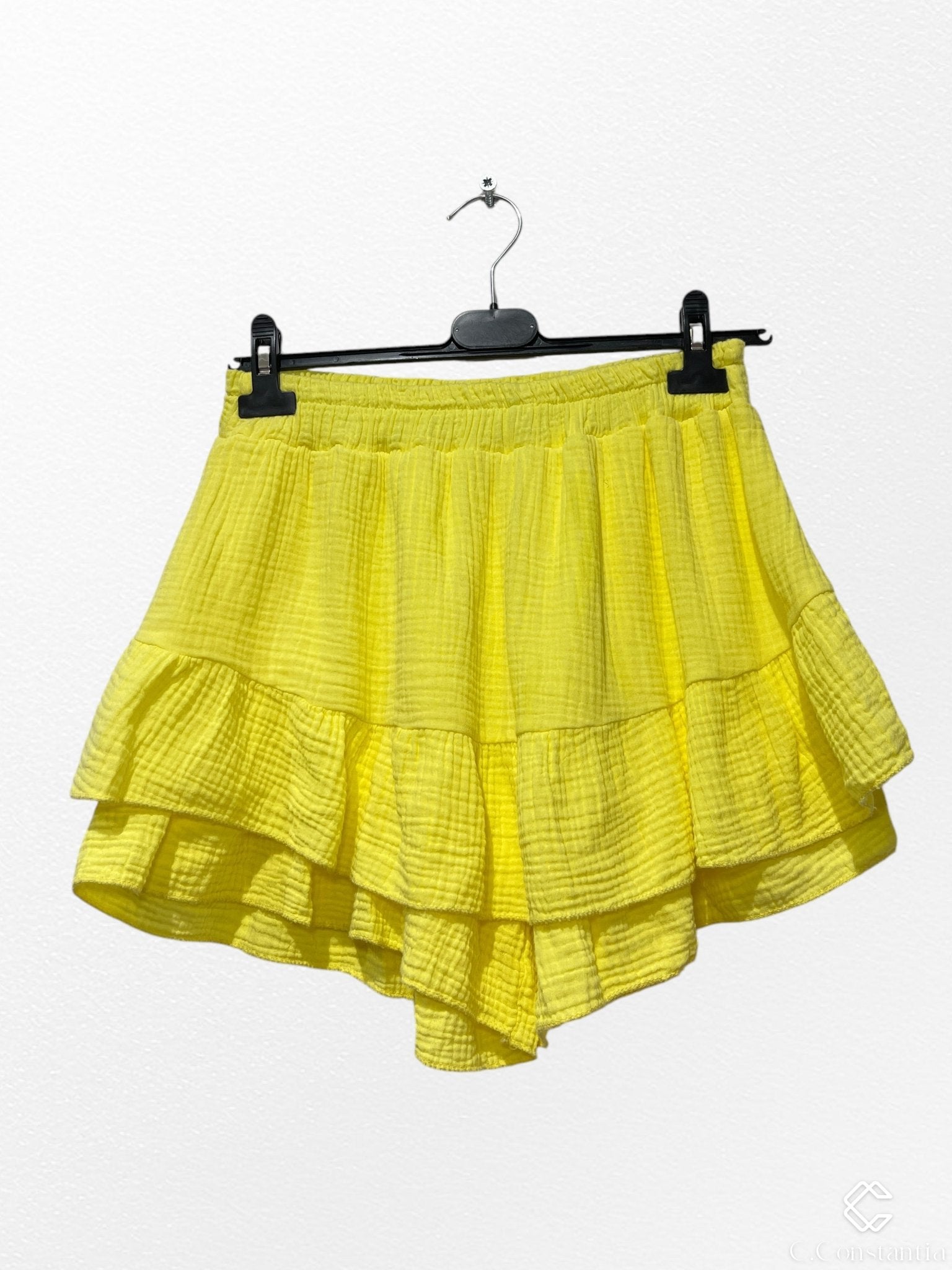 Jupe Short En Gaz De Coton - L'autre mode