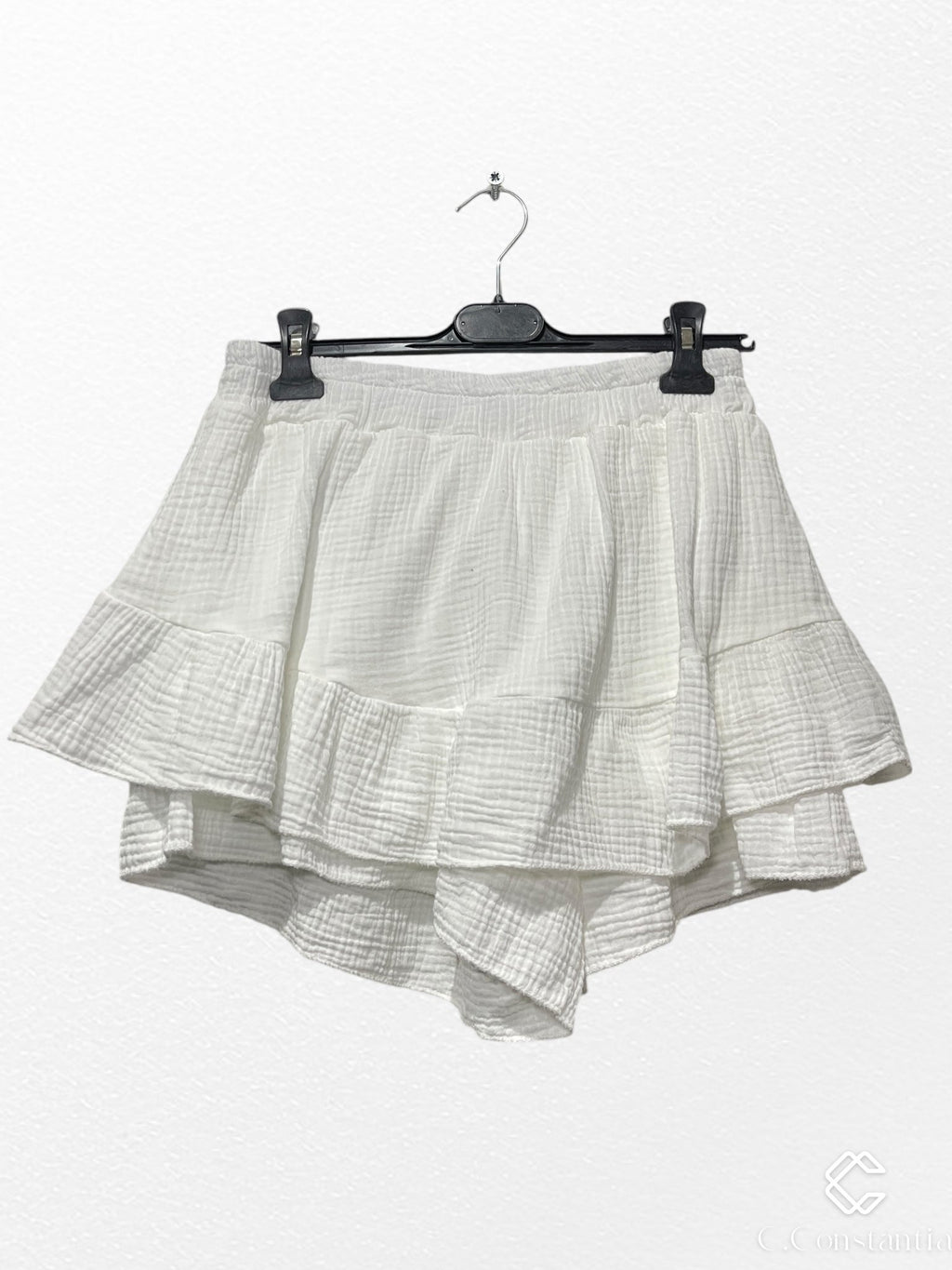 Jupe Short En Gaz De Coton - L'autre mode