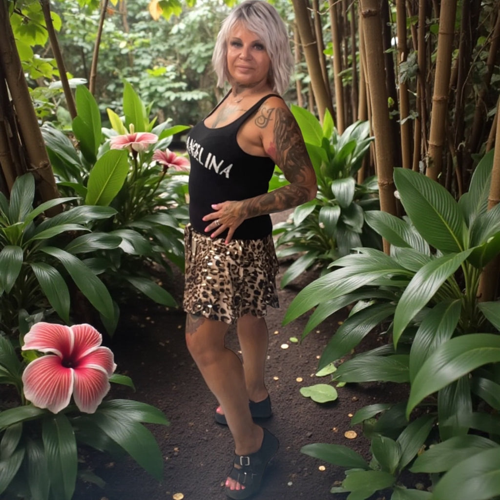 Jupe short leo - L'autre mode