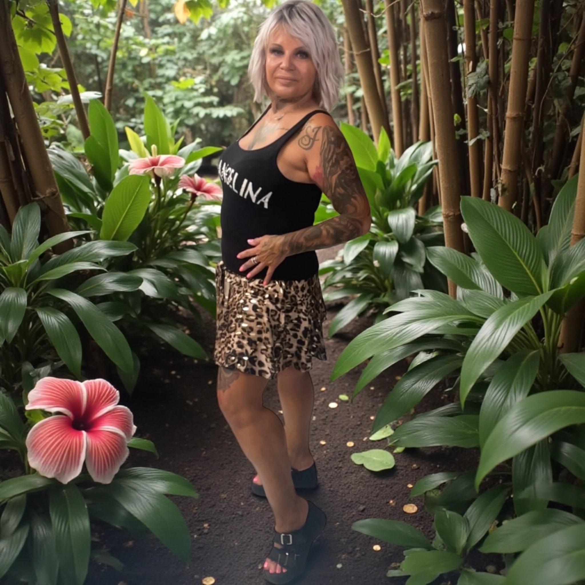 Jupe short leo - L'autre mode