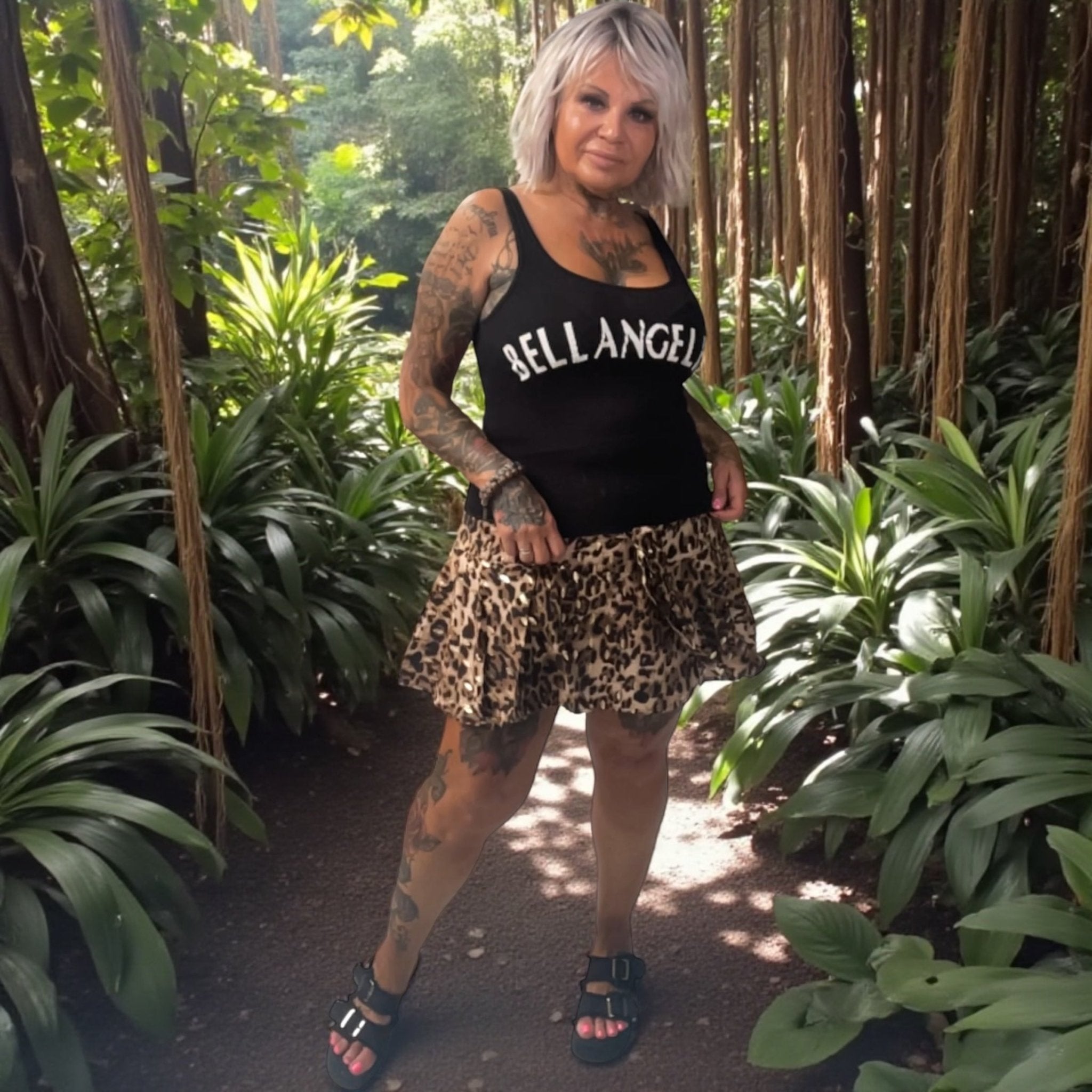 Jupe short leo - L'autre mode