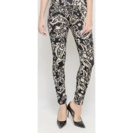 LEGGINGS À IMPRIMÉS CACHEMIRE - L'autre mode