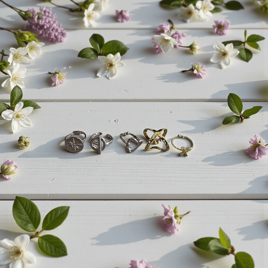 Lot de bagues en acier inoxydable. - L'autre mode