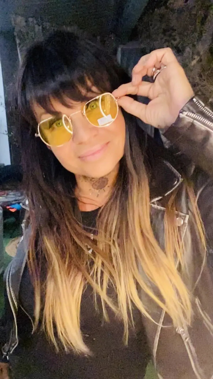 LUNETTES RONDES COLORÉES - L'autre mode