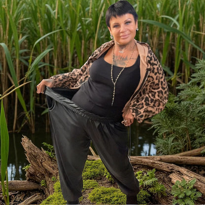 pantajogg de luxe simili over - L'autre mode