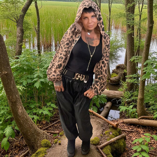 pantajogg de luxe simili over - L'autre mode