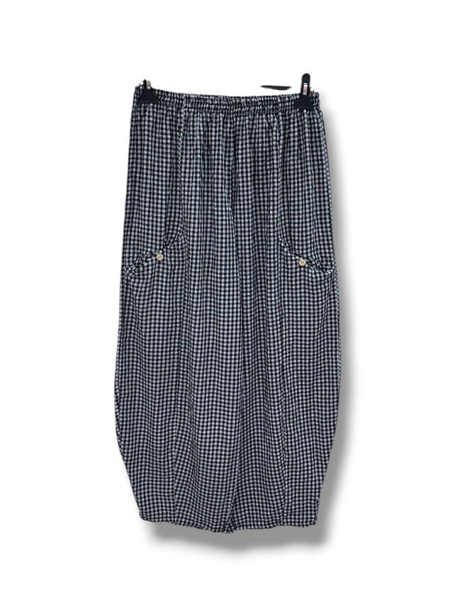 pantalon ballon petits carreaux - L'autre mode