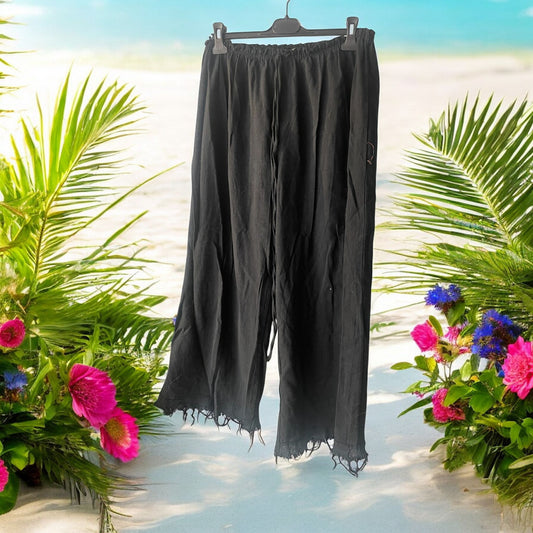 pantalon crunchy lin - L'autre mode