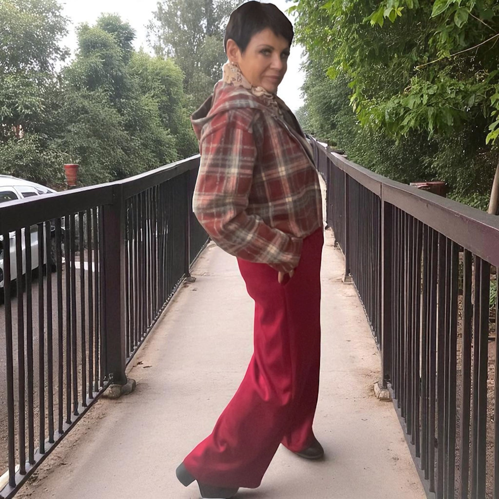 pantalon doux jambes larges over - L'autre mode
