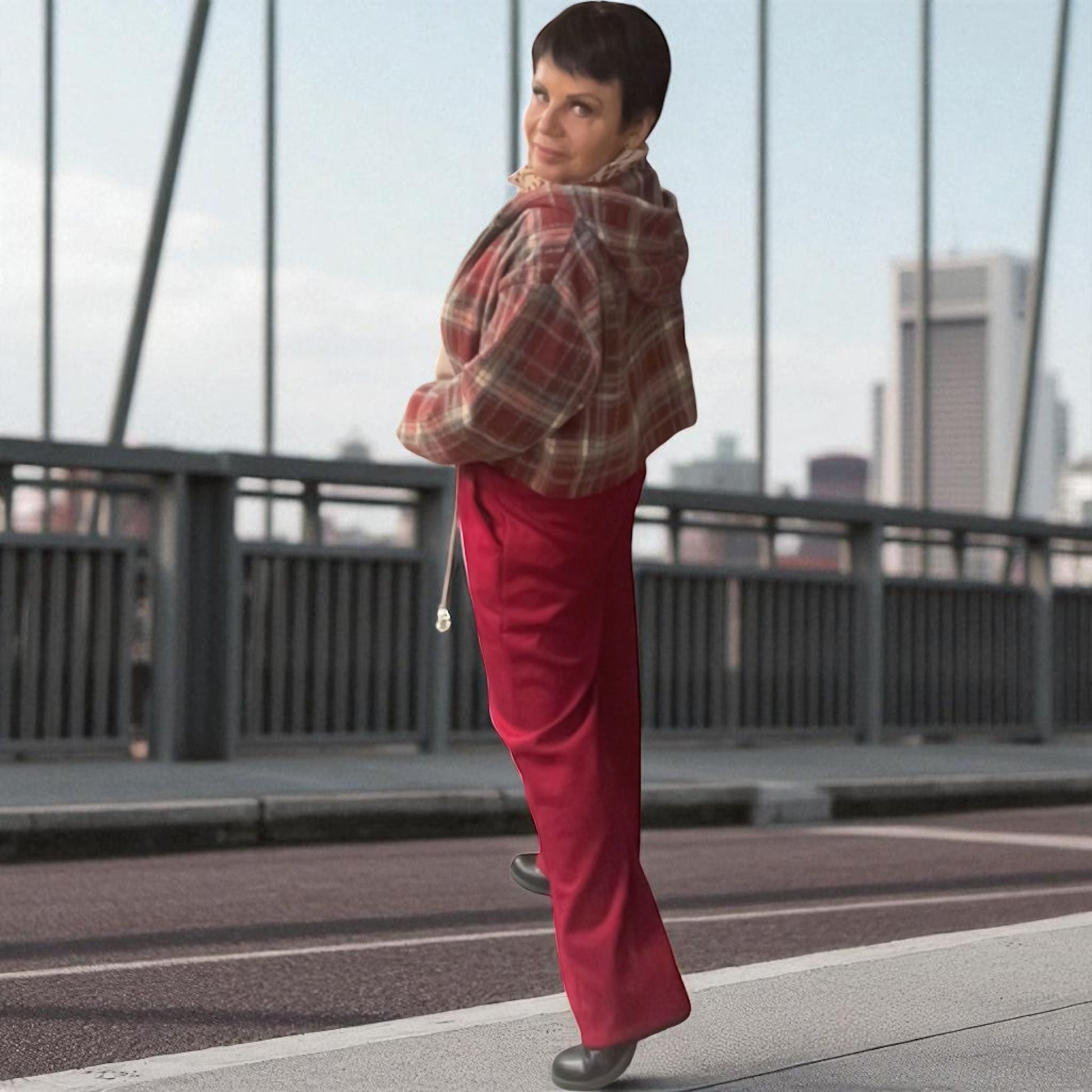 pantalon doux jambes larges over - L'autre mode