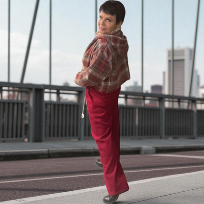 pantalon doux jambes larges over - L'autre mode