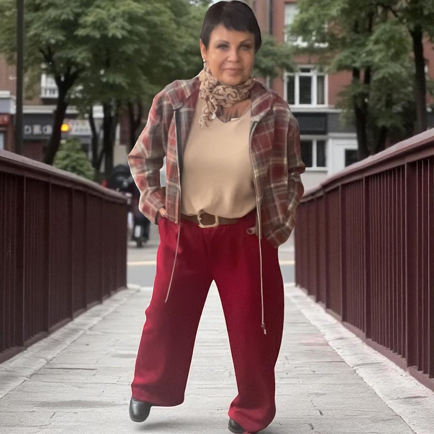 pantalon doux jambes larges over - L'autre mode