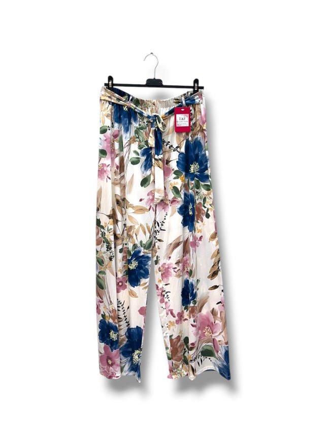 Pantalon fluide fleuri - L'autre mode