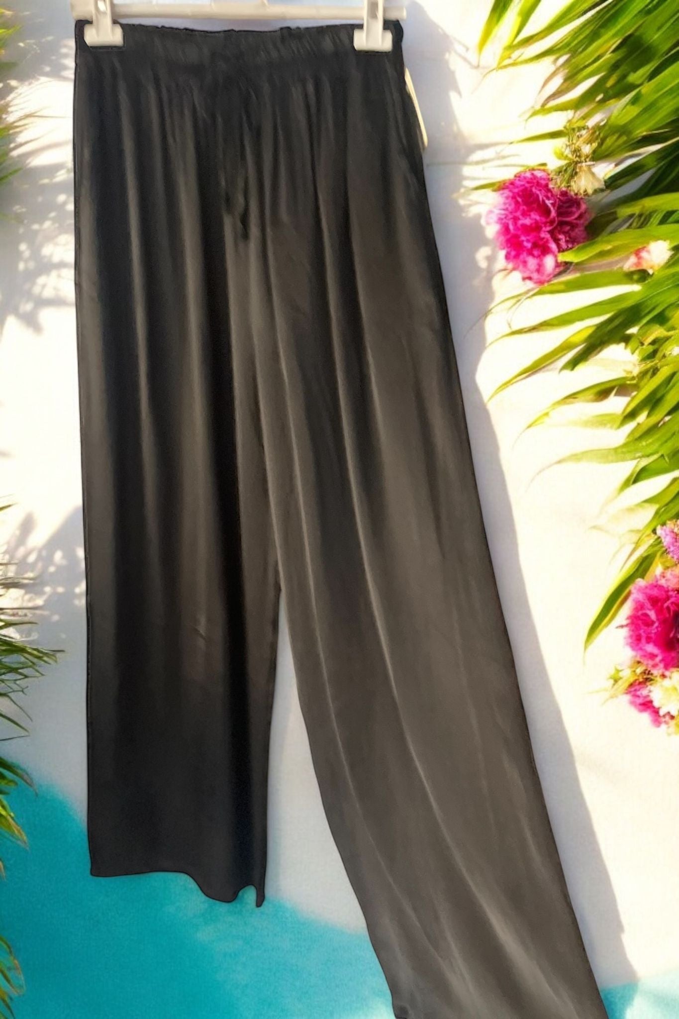 pantalon fluide satiné - L'autre mode