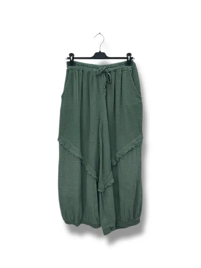 Pantalon gaz de coton ballon - L'autre mode