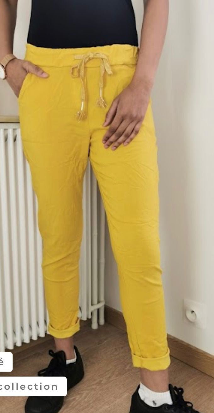PANTALON JOG FROISSÉ - L'autre mode