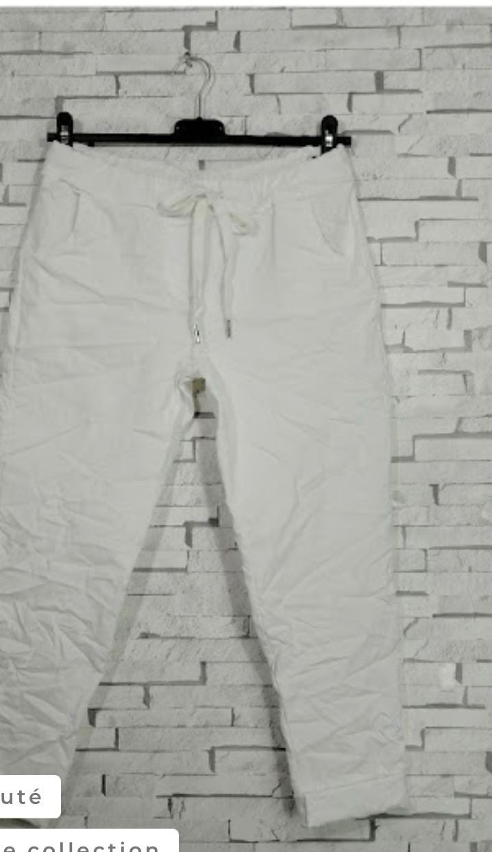 PANTALON JOG FROISSÉ - L'autre mode