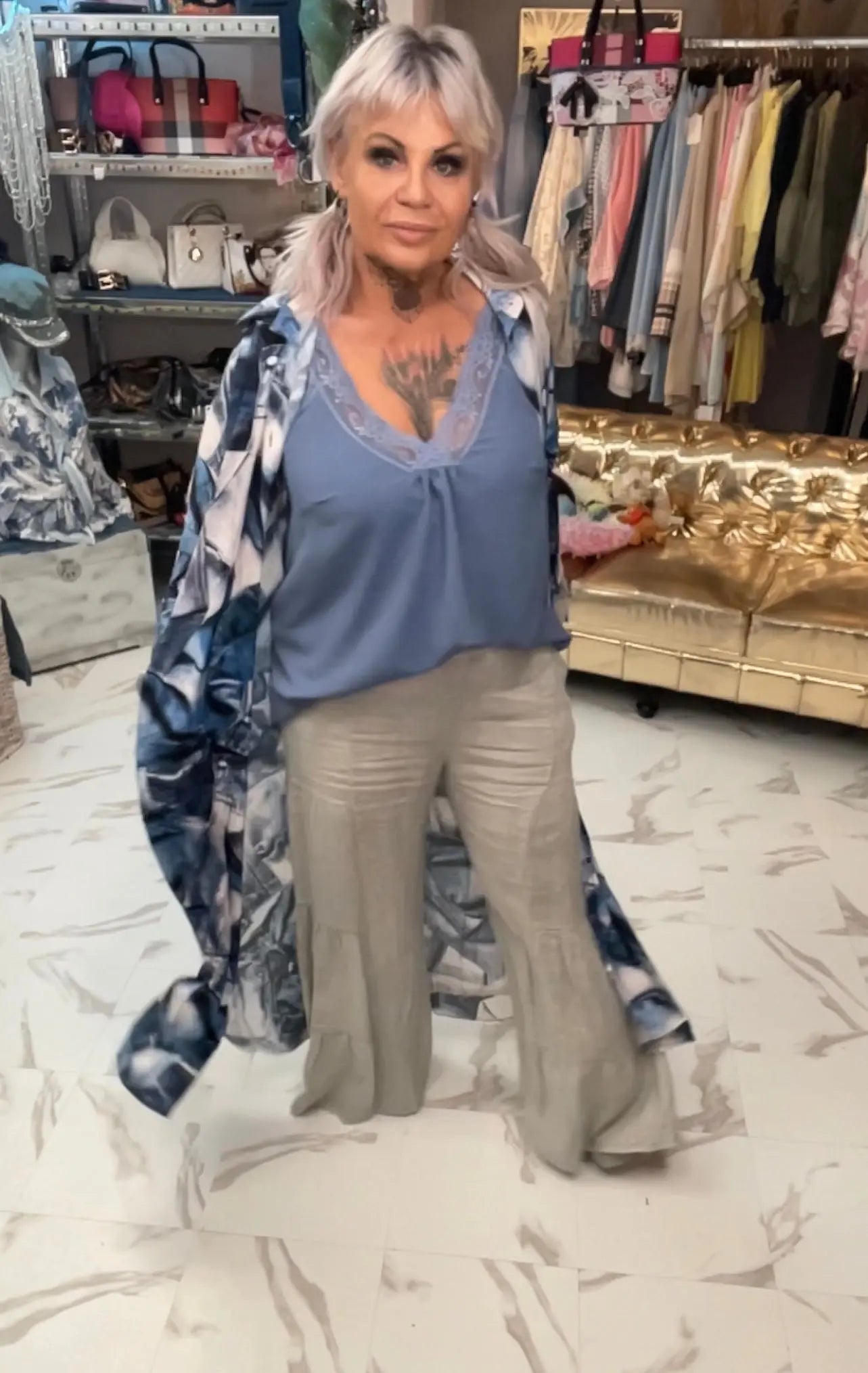 Pantalon Oversize Pattes D’éléphant3 - L'autre mode