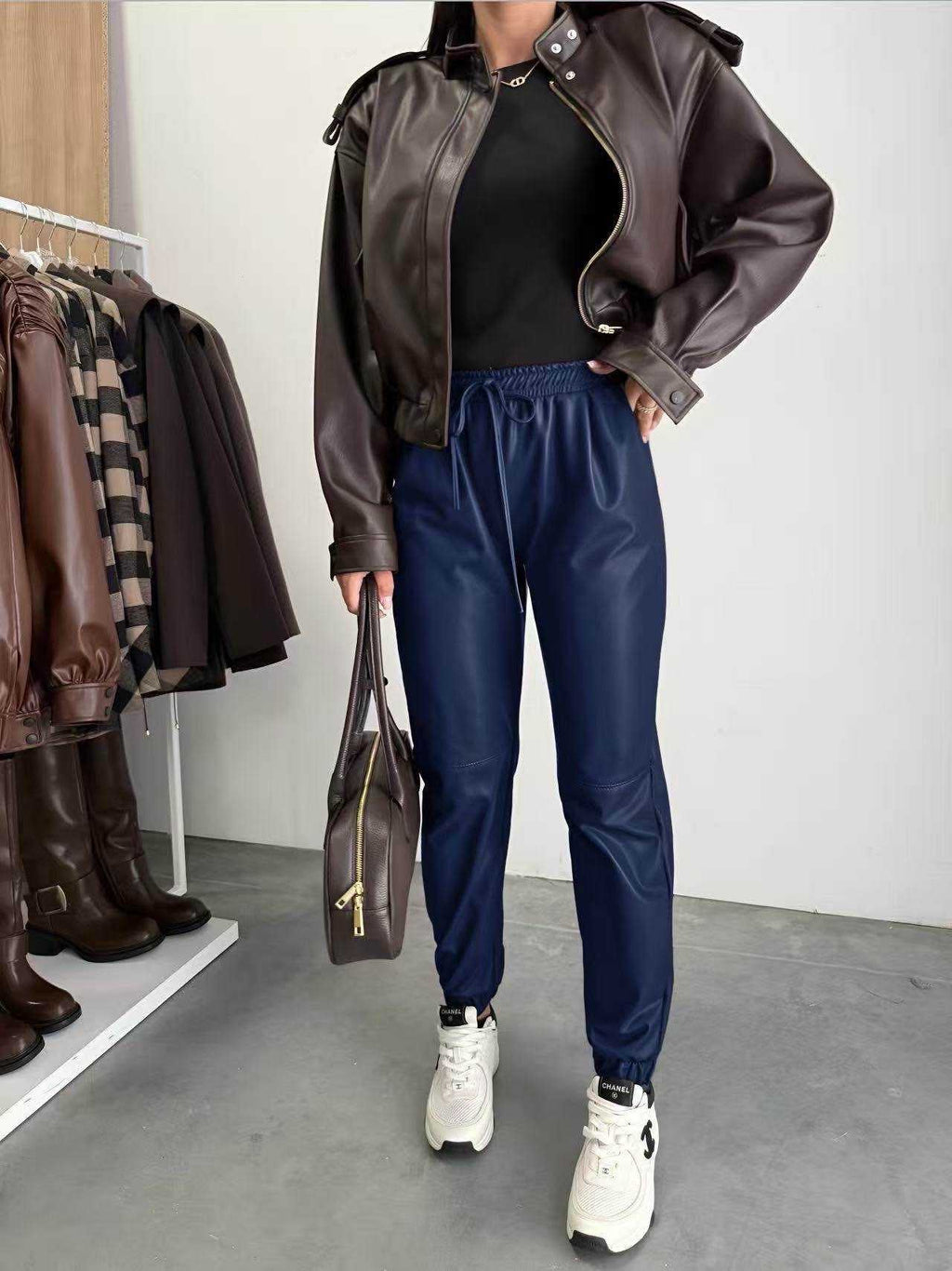 PANTALON SIMILI CIGARETTE - L'autre mode