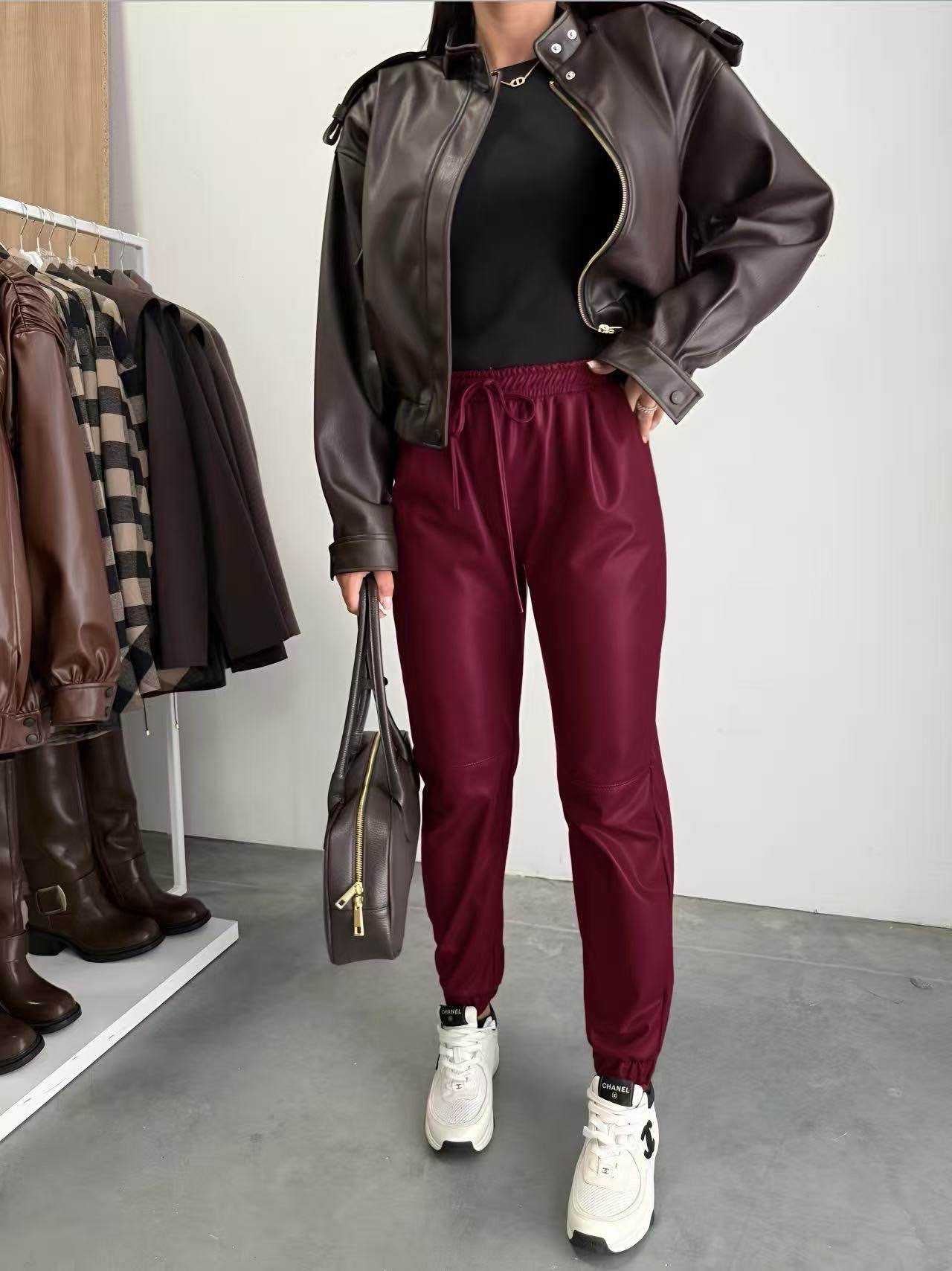 PANTALON SIMILI CIGARETTE - L'autre mode