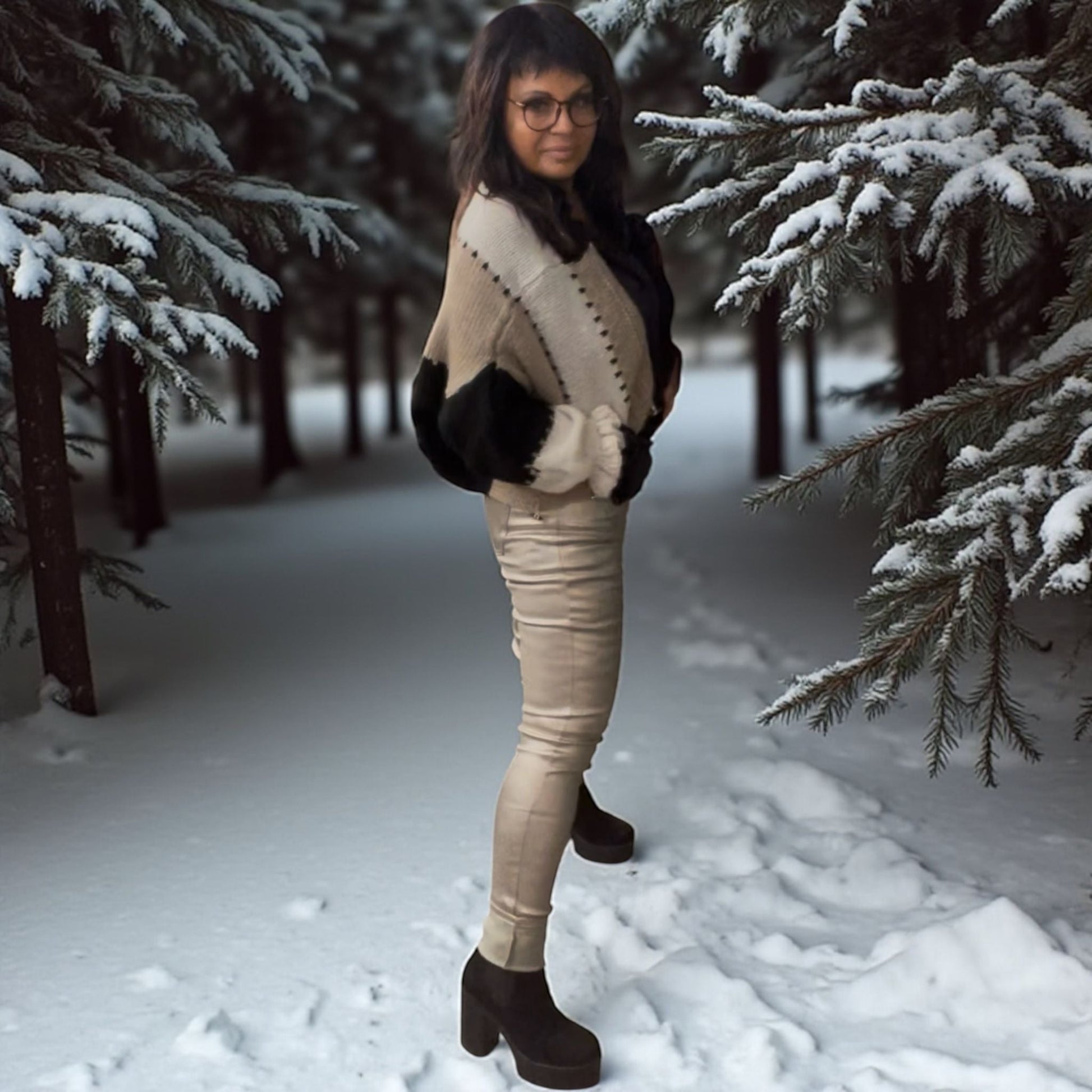 pantalon simili enduit ultra - L'autre mode