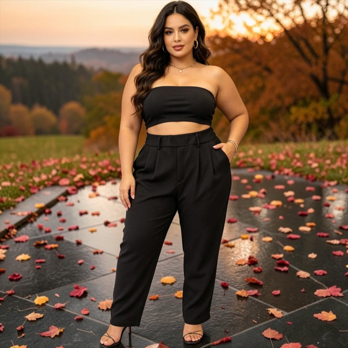 Pantalon stylé en pinces femme - L'autre mode