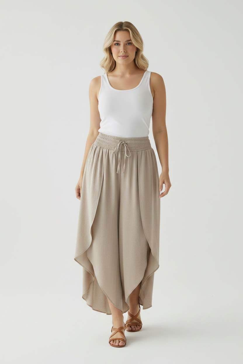 Pantalon Uni En Portefeuille - L'autre mode