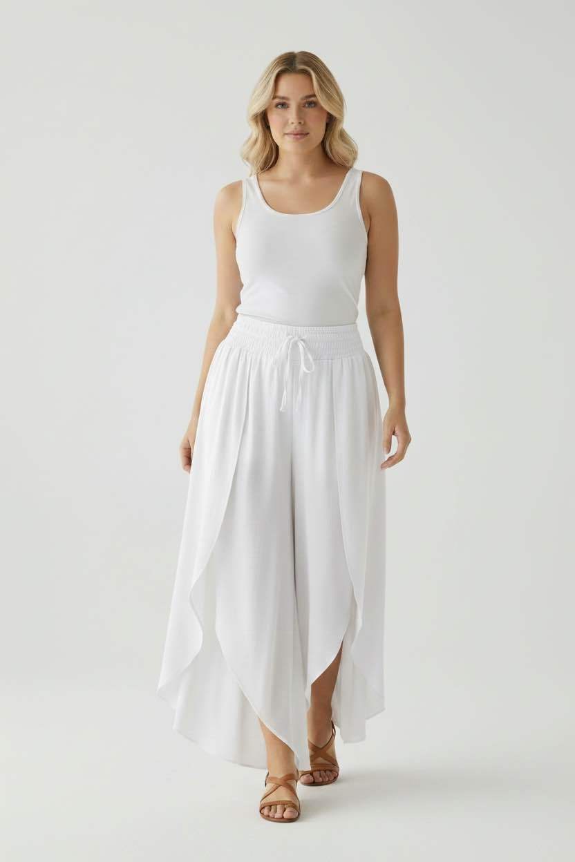 Pantalon Uni En Portefeuille - L'autre mode