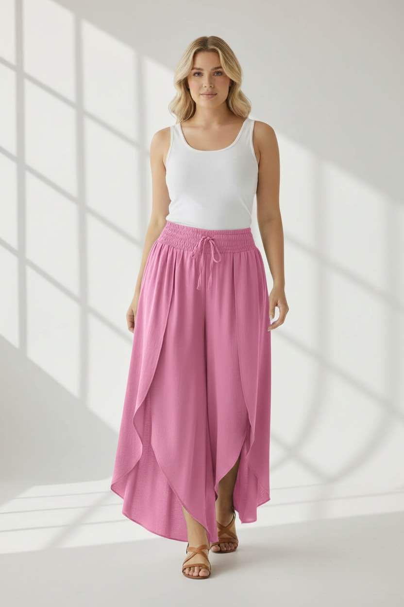 Pantalon Uni En Portefeuille - L'autre mode