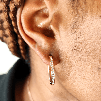 Parures Chic Circle Twin - Or Rosé Et Cristal - L'autre mode