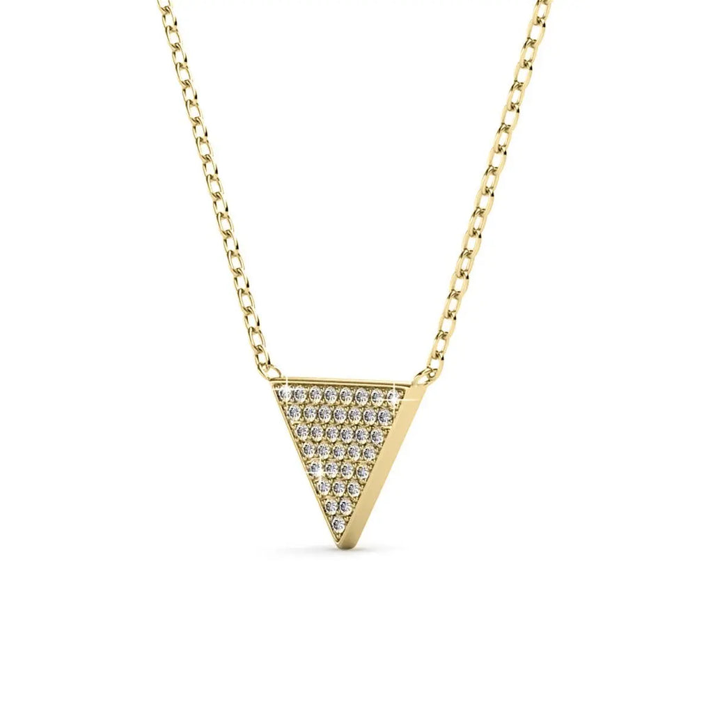 Pendentif Veron - Doré Et Cristal - L'autre mode