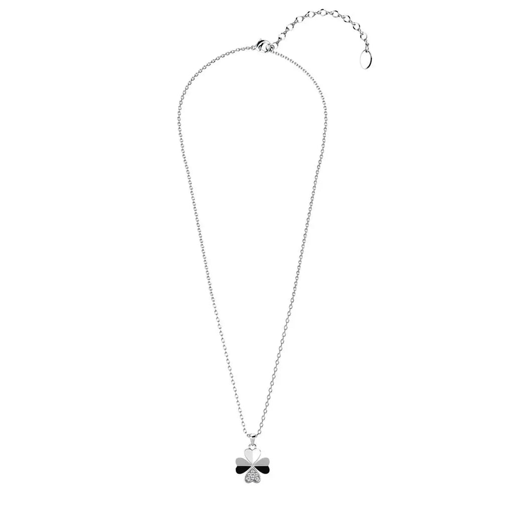Pendentifs Clover Petal - Argenté Et Cristal - L'autre mode