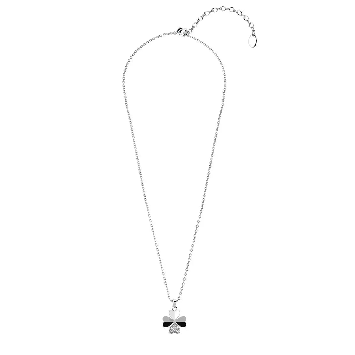Pendentifs Clover Petal - Argenté Et Cristal - L'autre mode