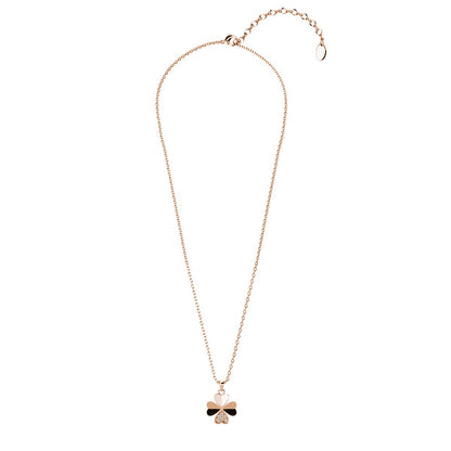 Pendentifs Clover Petal - Or Rosé Et Cristal - L'autre mode