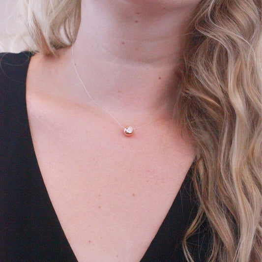 Pendentifs Moon - Or Rosé Et Cristal - L'autre mode